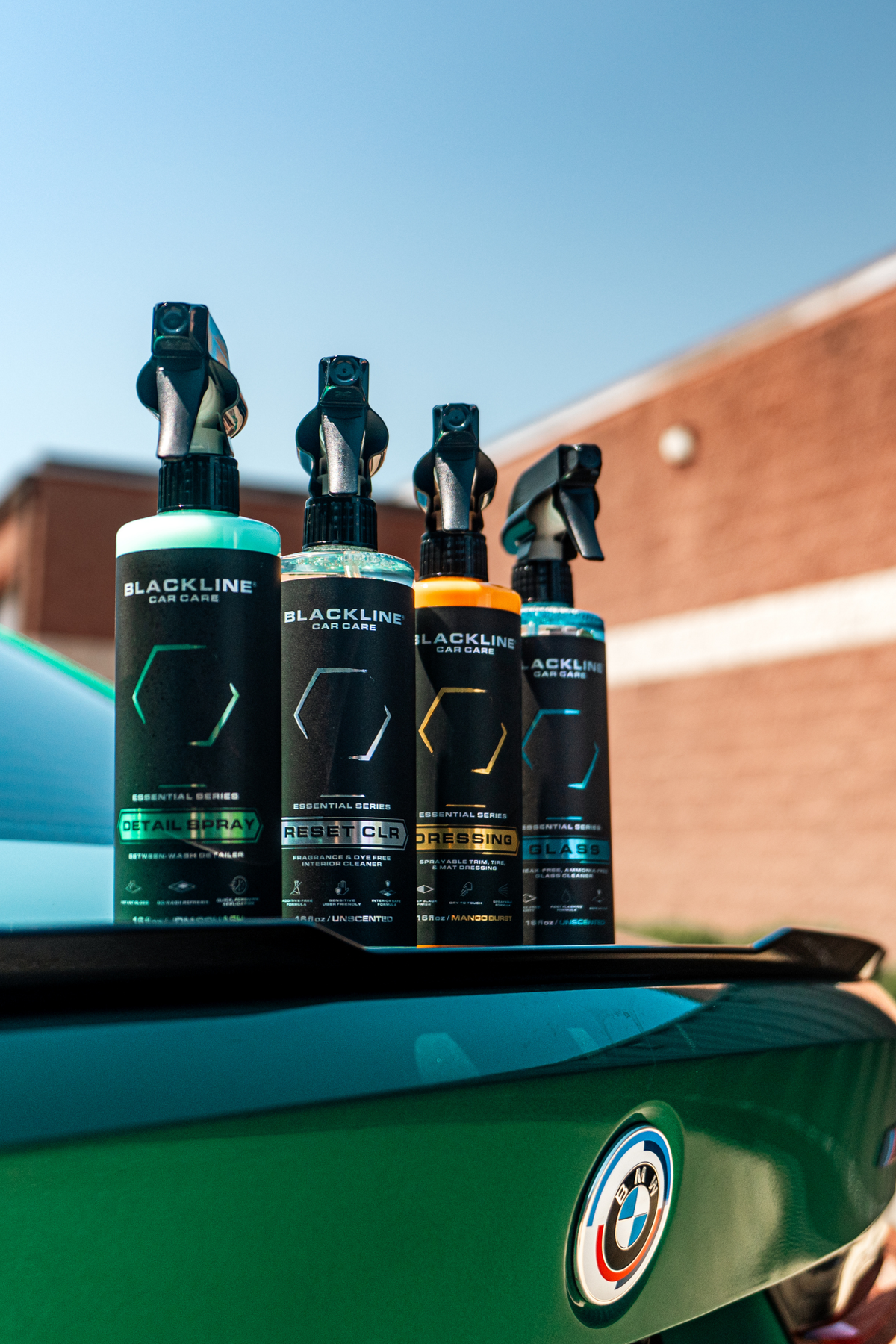 Velocity Interior Kit all included interior detailing products on dark surface