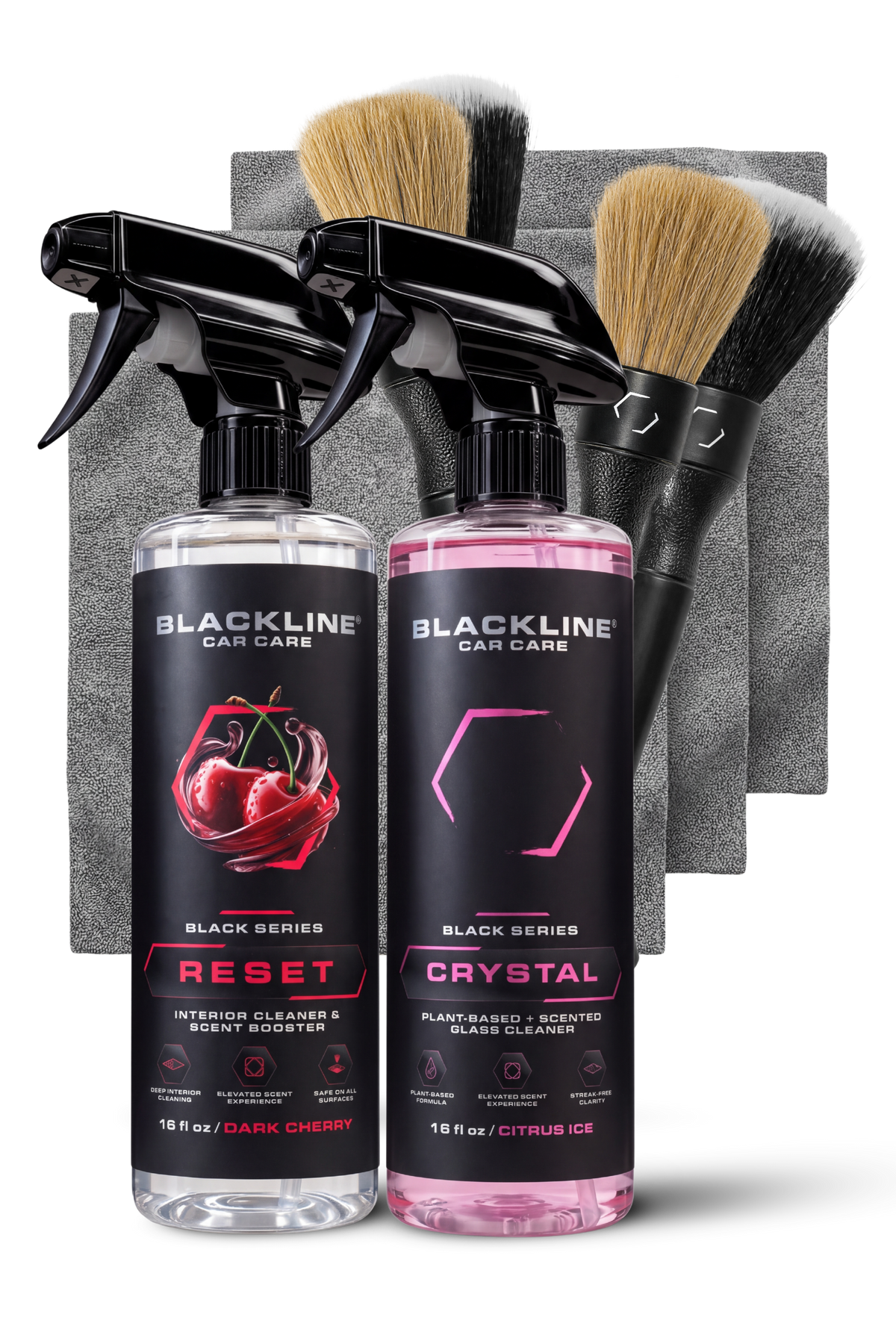 Blackline Reset Interior Cleaner Dark Cherry Full Experience kit with trigger bottle and refill