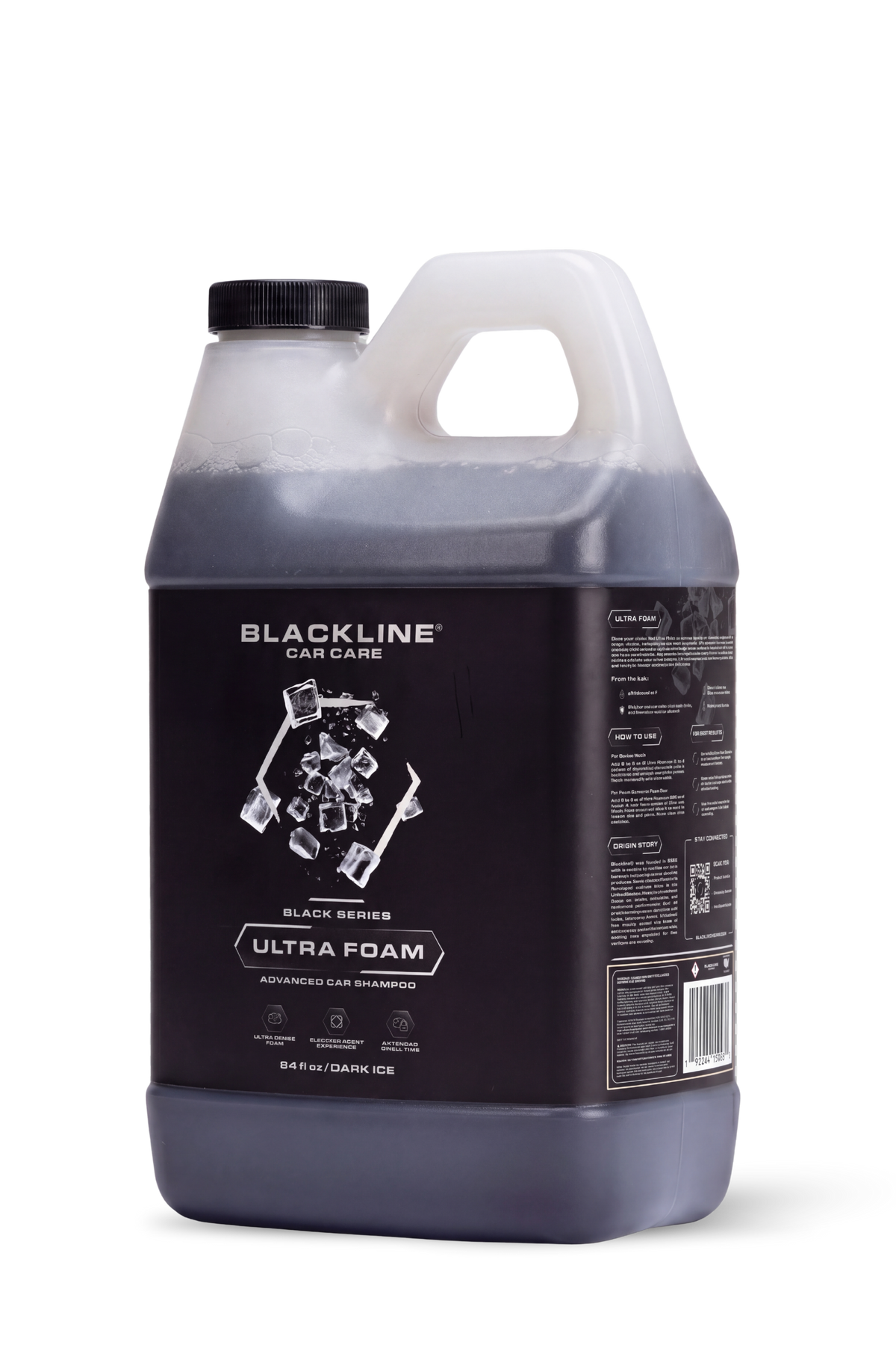 Blackline Ultra Foam Dark Ice scent 64oz large black bottle, Black Series