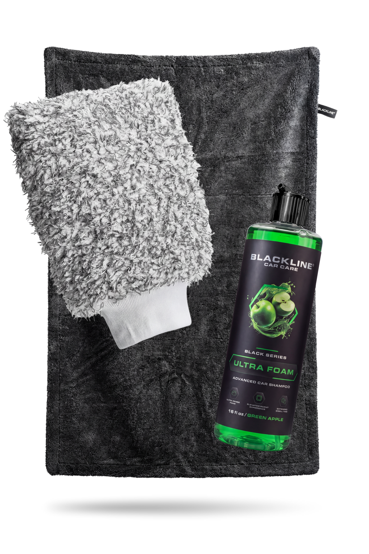 Blackline Ultra Foam Green Apple complete detailing system with soap and accessories