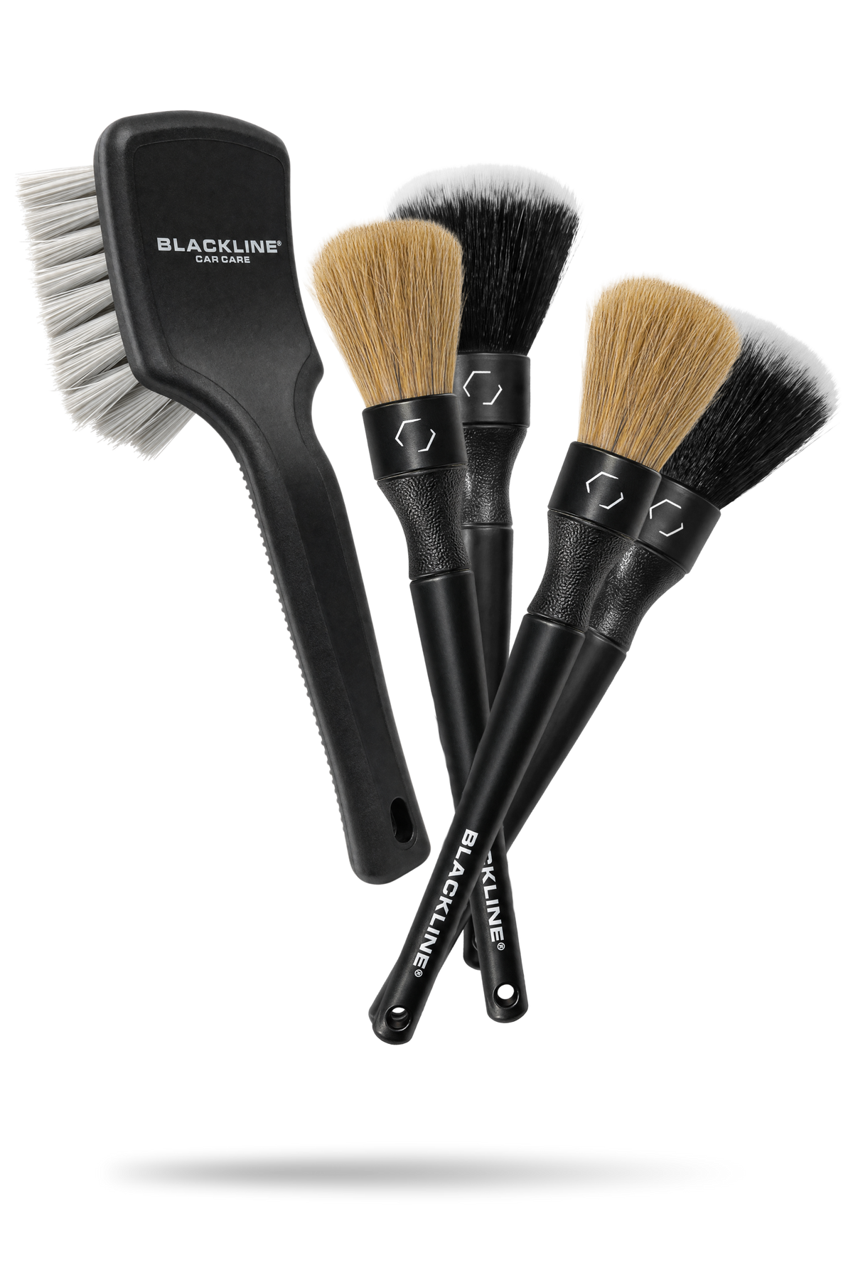 Blackline Car Care Essential Brush Kit with multiple detailing brushes
