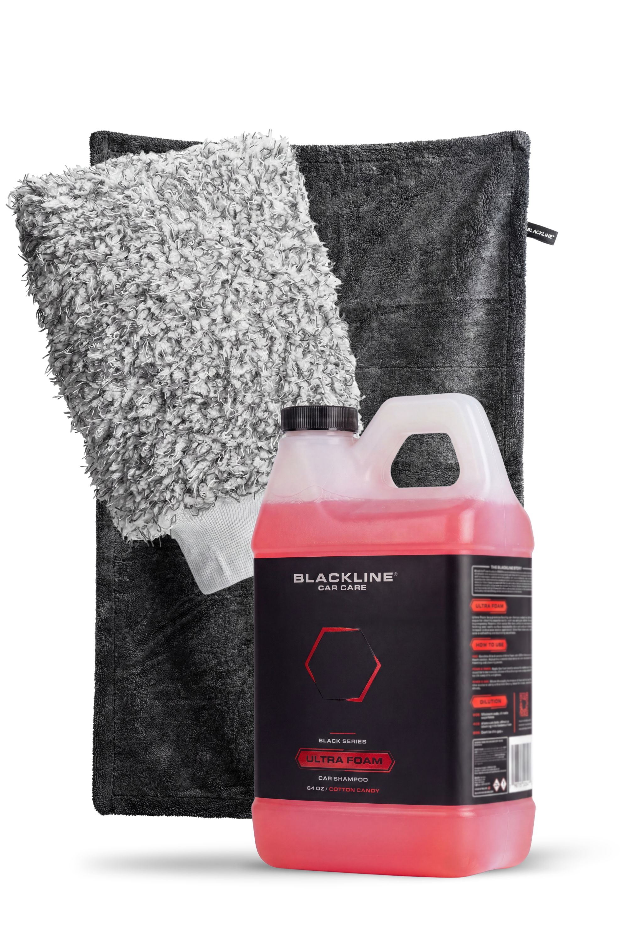Blackline Car Care Carbon Drying Towel 2-Pack Bundle, detail close-up