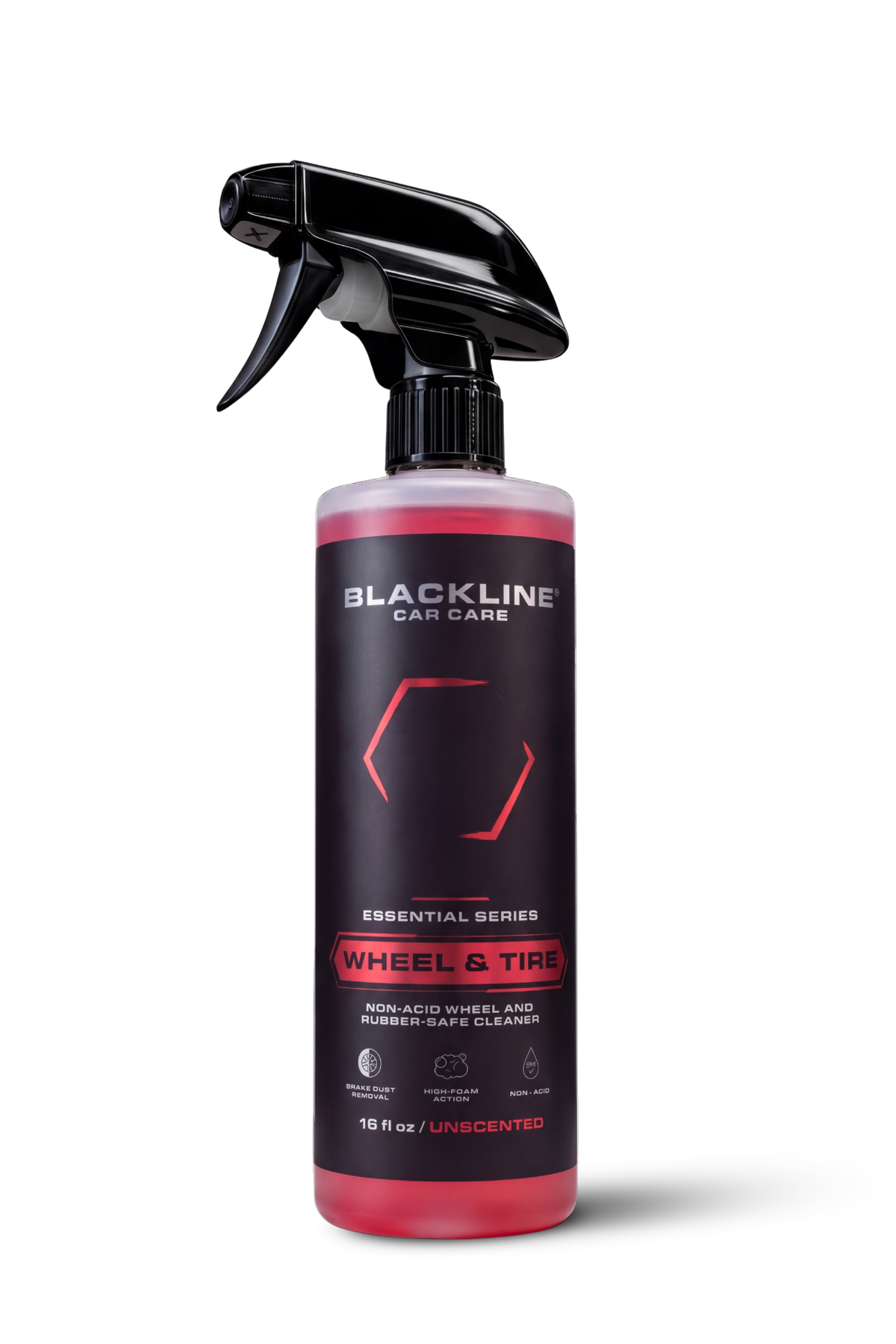 Blackline Wheel & Tire Cleaner 16oz bottle, Essential Series