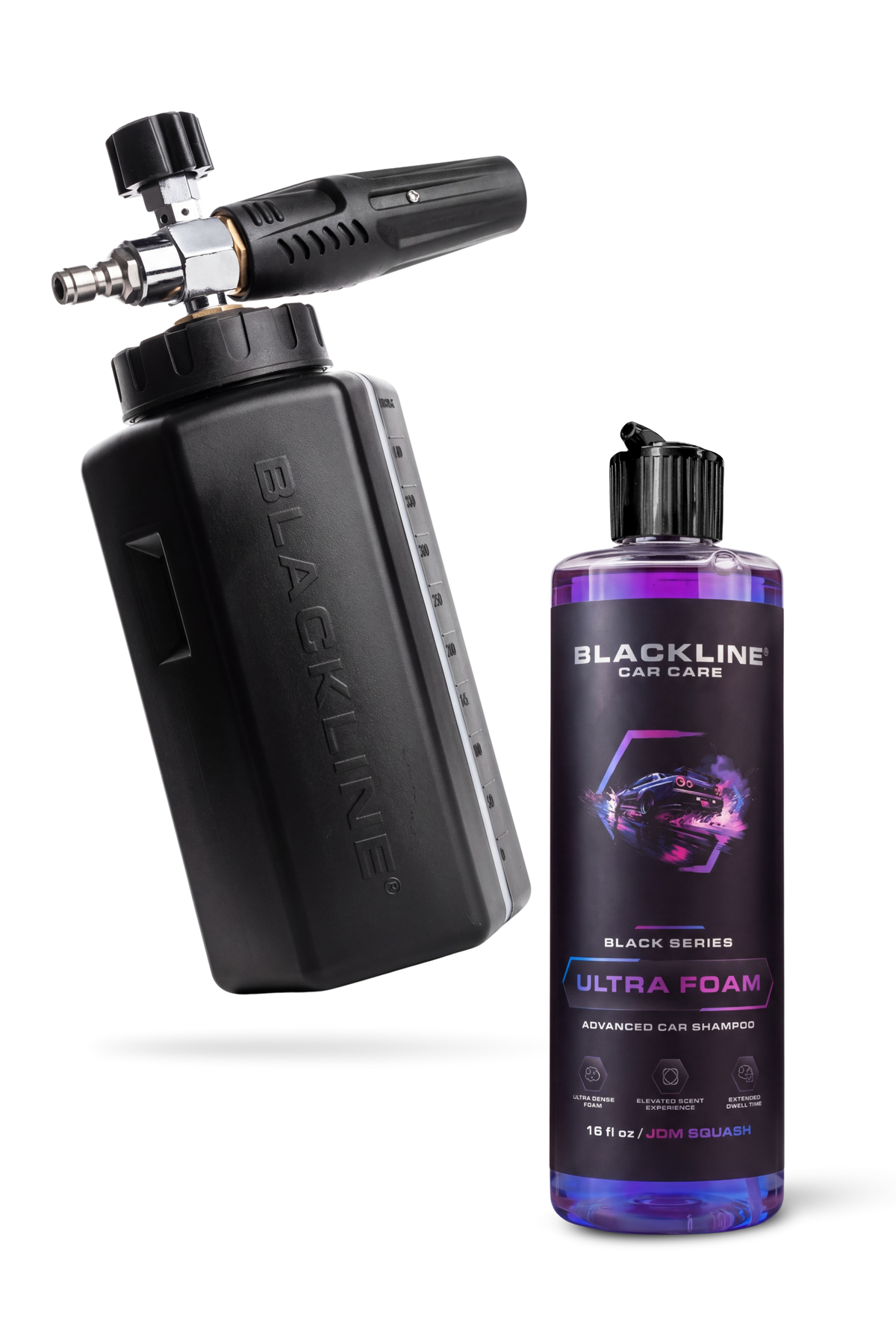 Blackline Foam Cannon Bundle with JDM Squash Ultra Foam 16oz and foam cannon