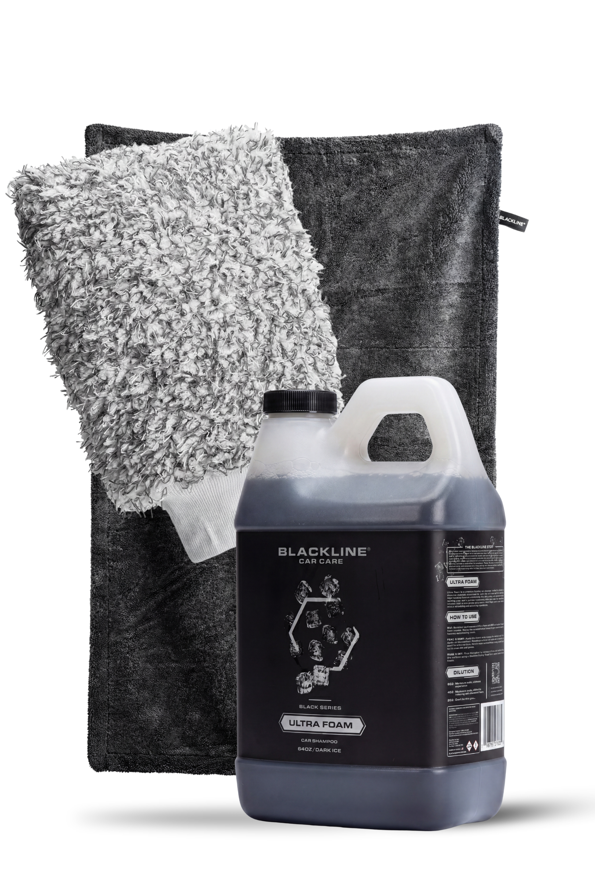 Blackline Ultra Foam Complete System bundle in Green Apple scent, 16oz, alternate composition.