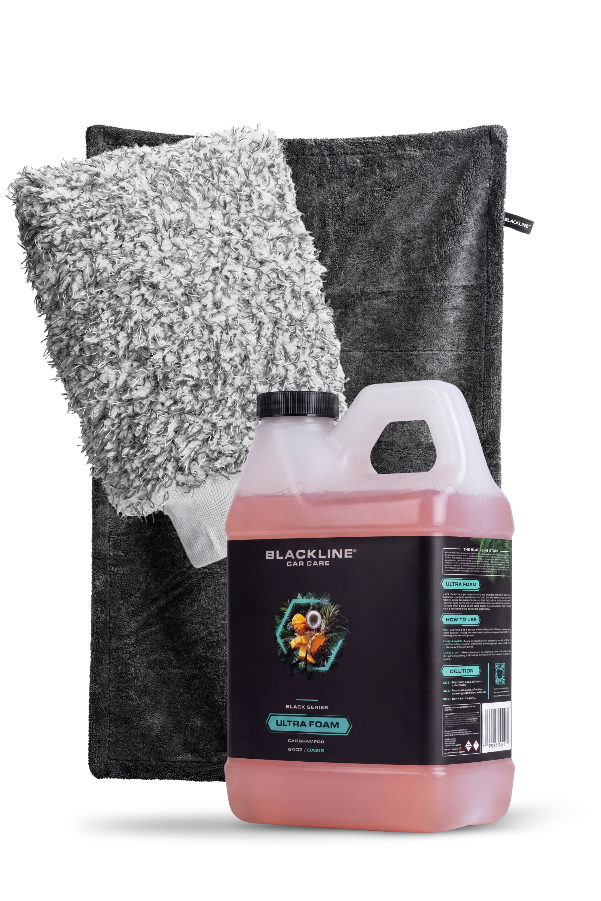 Blackline Ultra Foam Complete System bundle in Oasis scent, 64oz, with bottle and foam cannon.