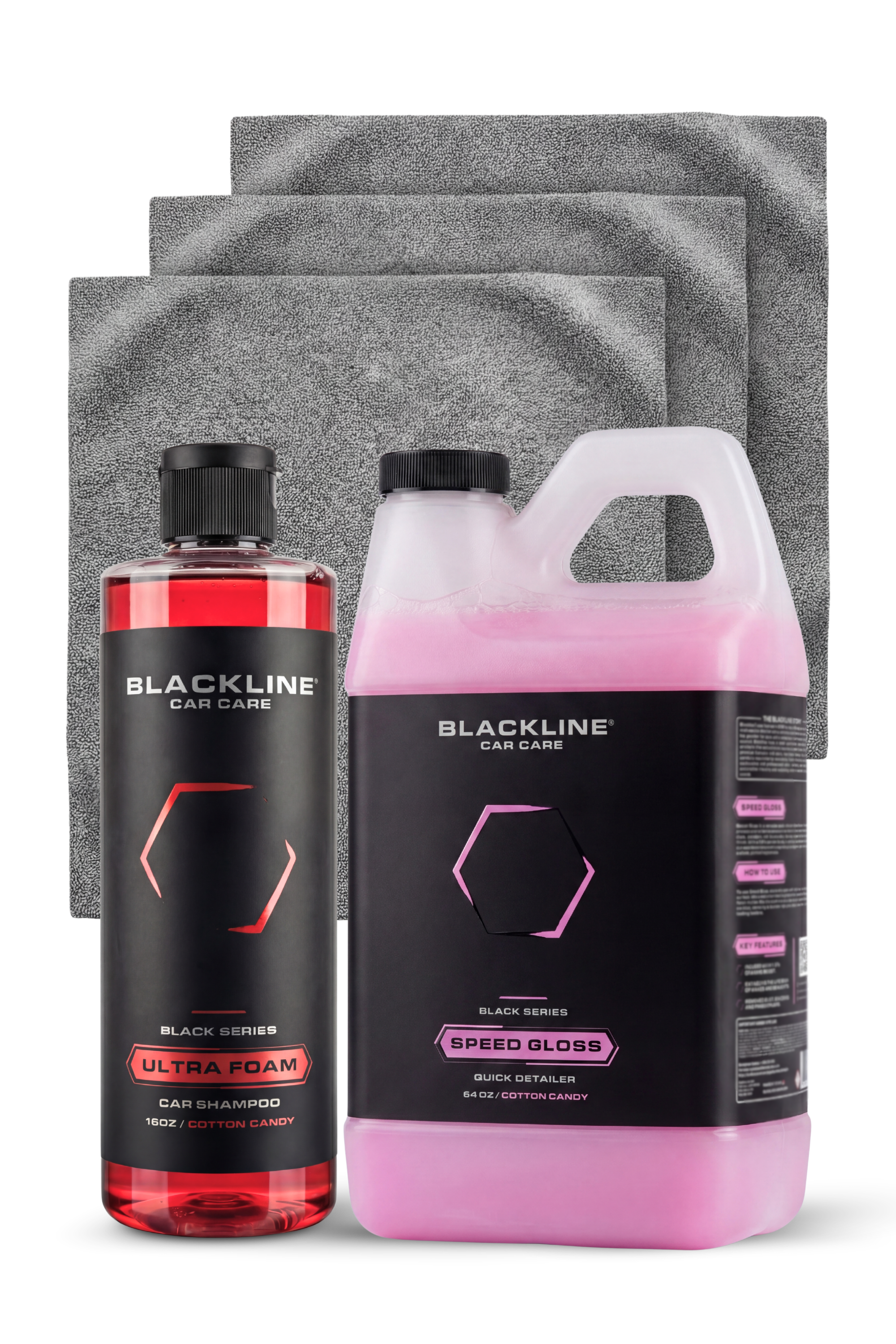 Blackline Speed Gloss and Vionyx Care Bundle with ceramic protectant, alternate composition.