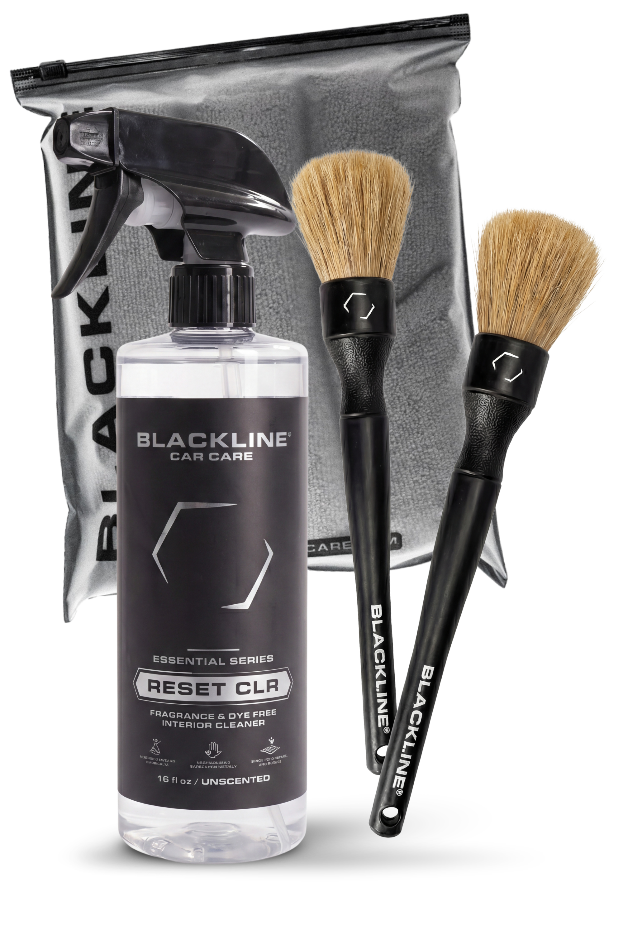 Blackline Reset interior cleaner Complete Kit with detailing brushes