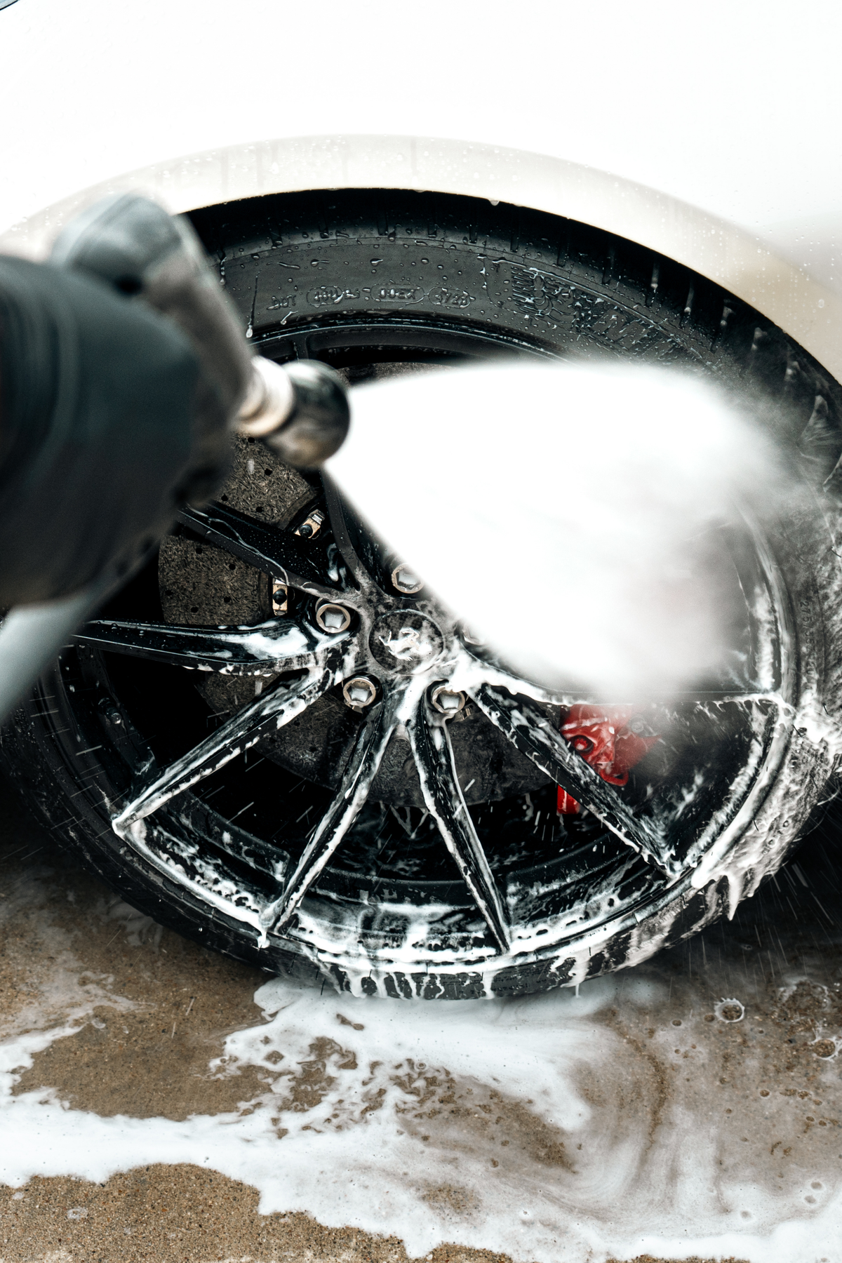 Blackline Flow Series pressure washer nozzle detail for a precise finishing rinse.