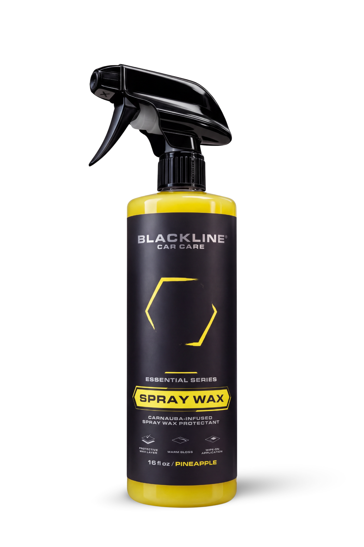Blackline Essential Series Spray Wax spray bottle on dark background