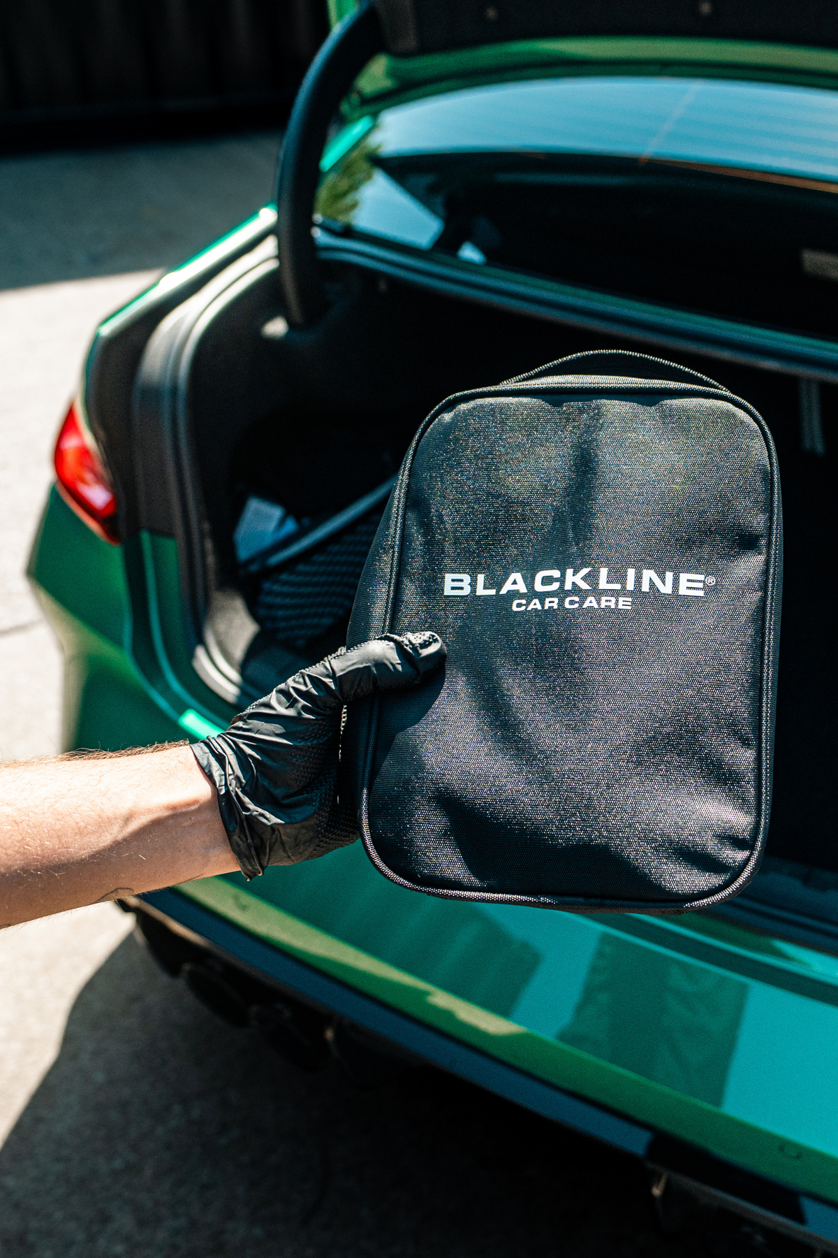 Blackline Velocity Detailing Bag three-quarter angle on dark background