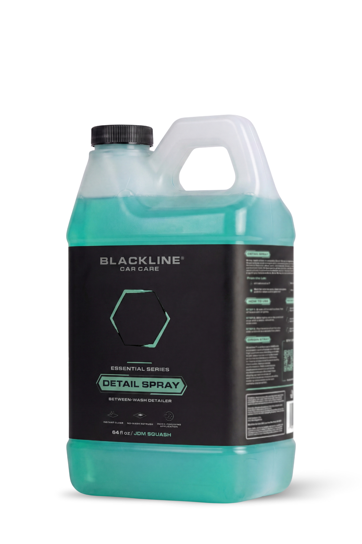 Blackline Detail Spray applied to vehicle paintwork for a quick shine.