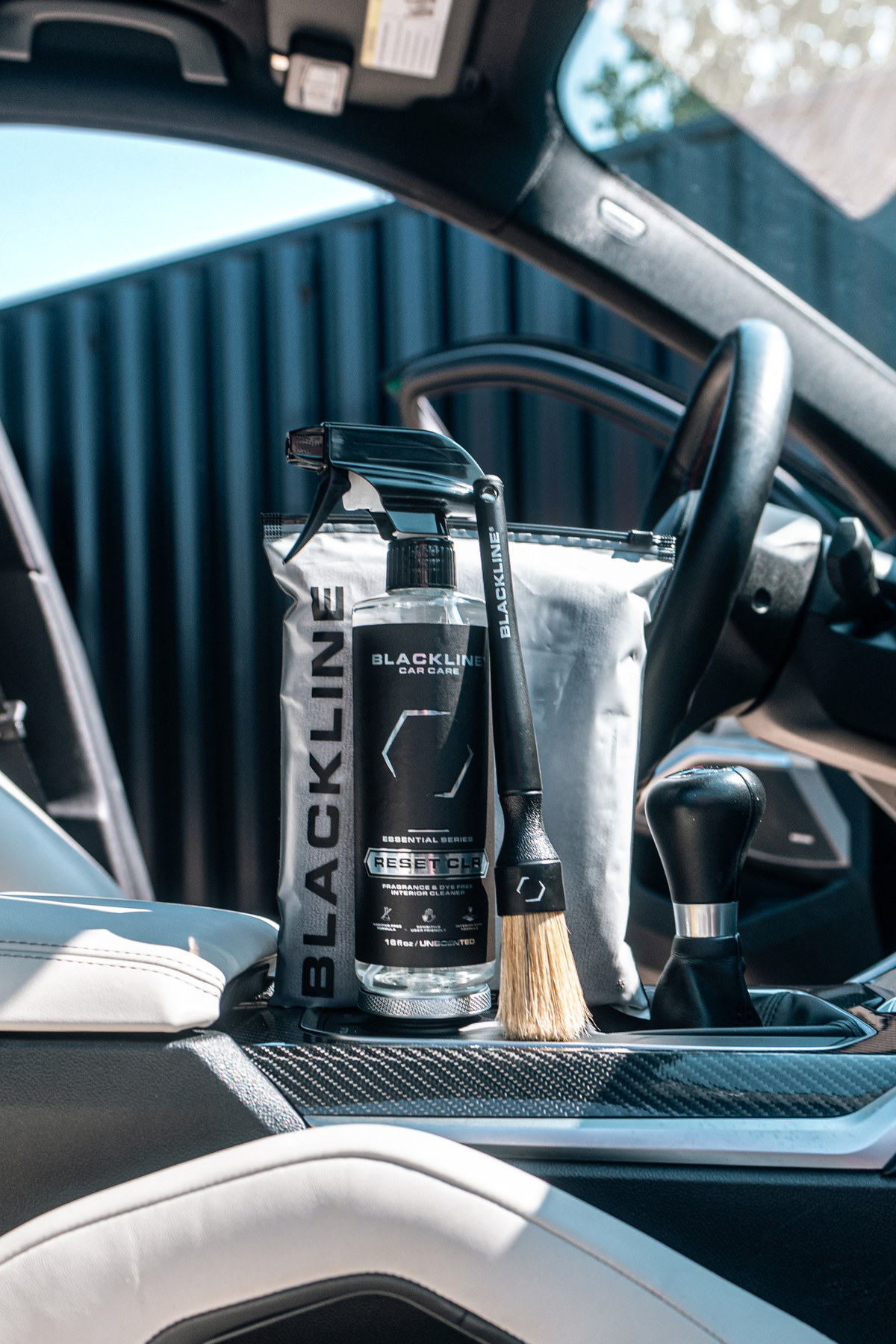 Car interior looking clean and refreshed after Blackline Reset CLR treatment.