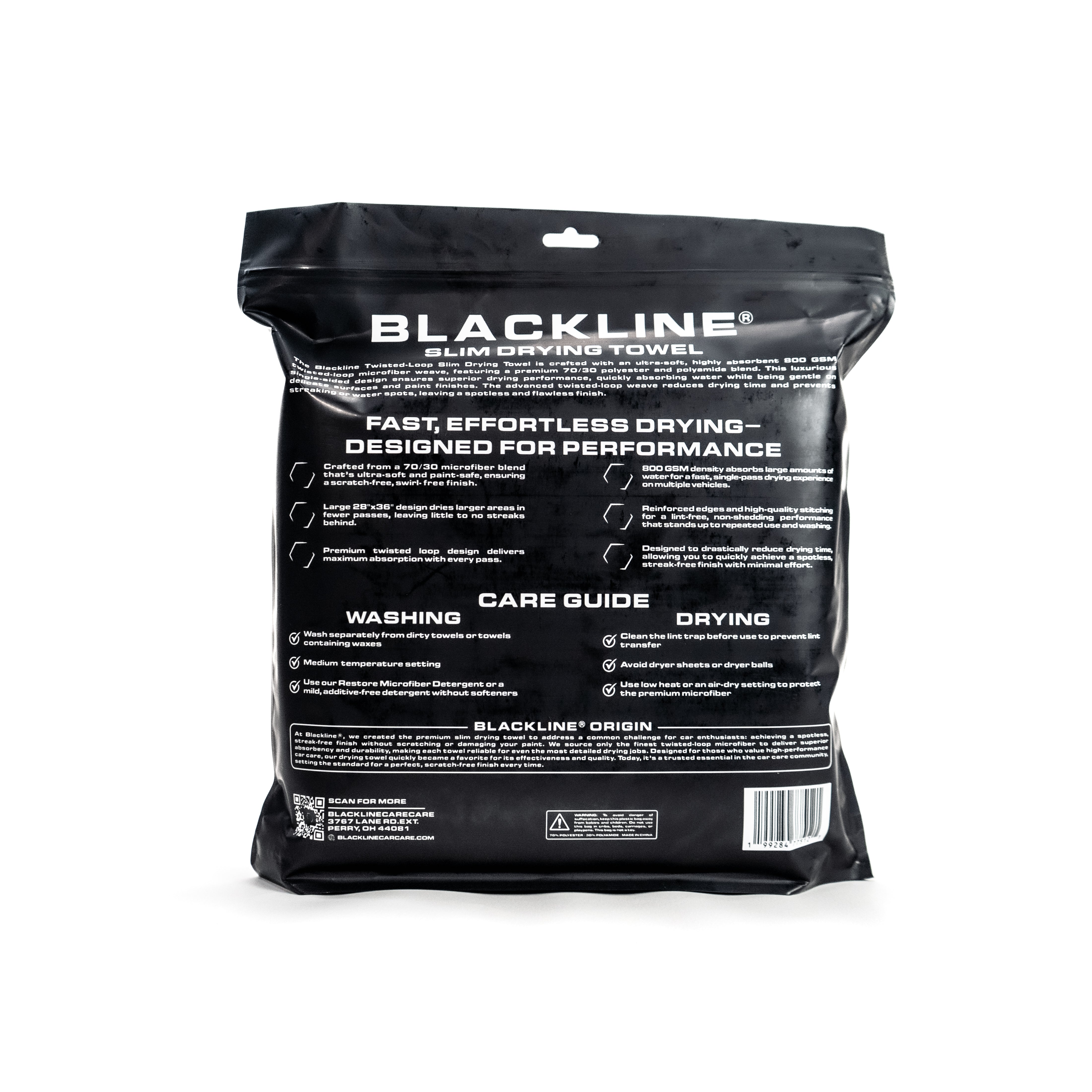 BLACKLINE® SLIM TWISTED-LOOP DRYING TOWEL