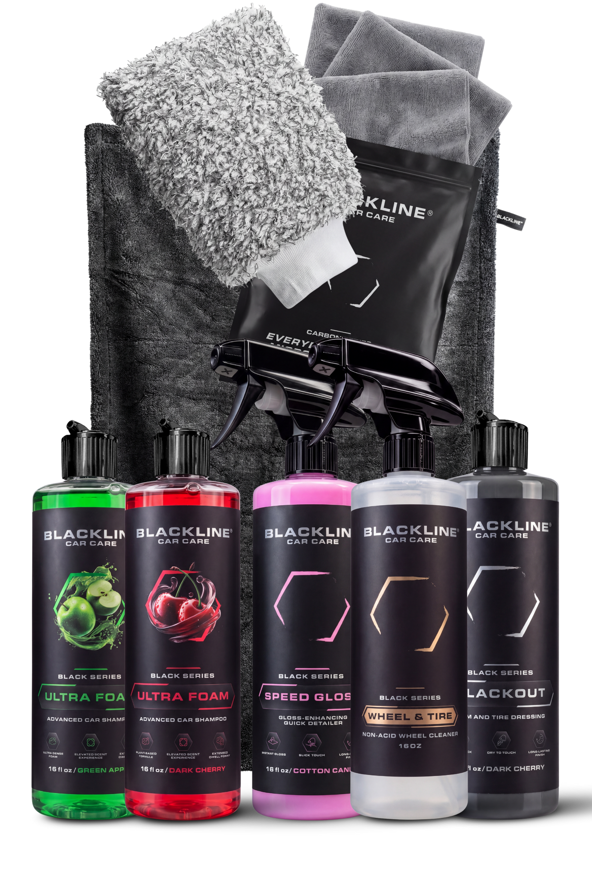 Blackline Ultimate Exterior Kit with full lineup of exterior car care products.