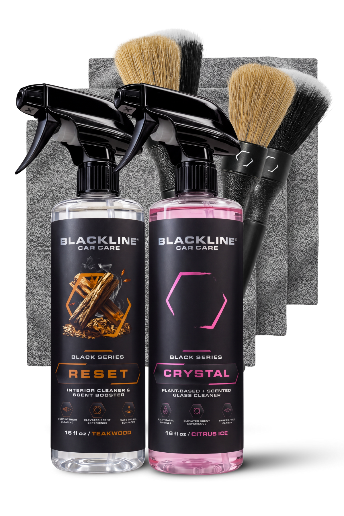 Blackline Reset Interior Cleaner Teakwood Full Experience kit with trigger bottle and refill
