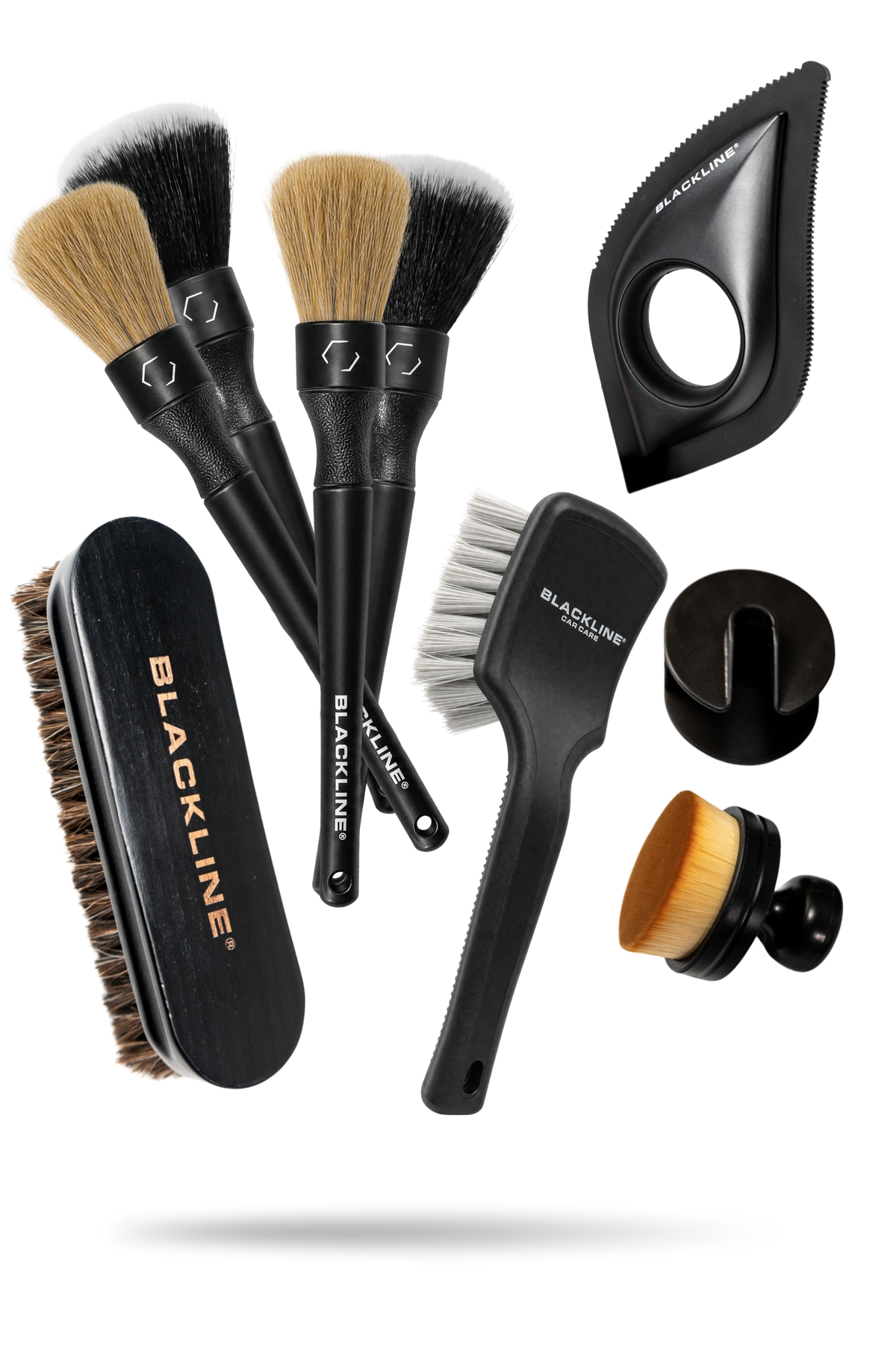 Blackline Car Care Complete Brush Kit with full set of detailing brushes