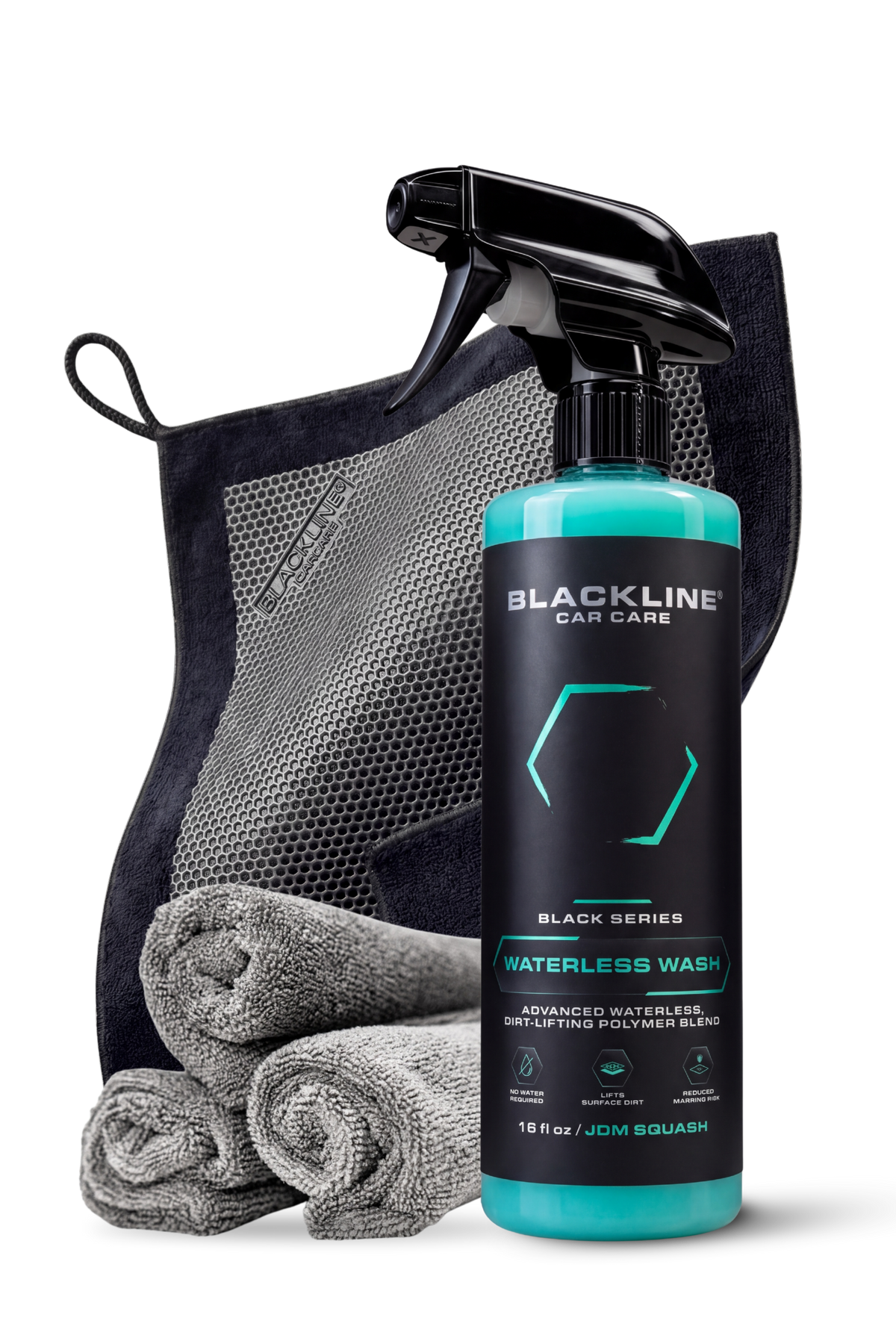 Blackline Synthetic Clay Towel Complete System with clay towel, lubricant, and accessories