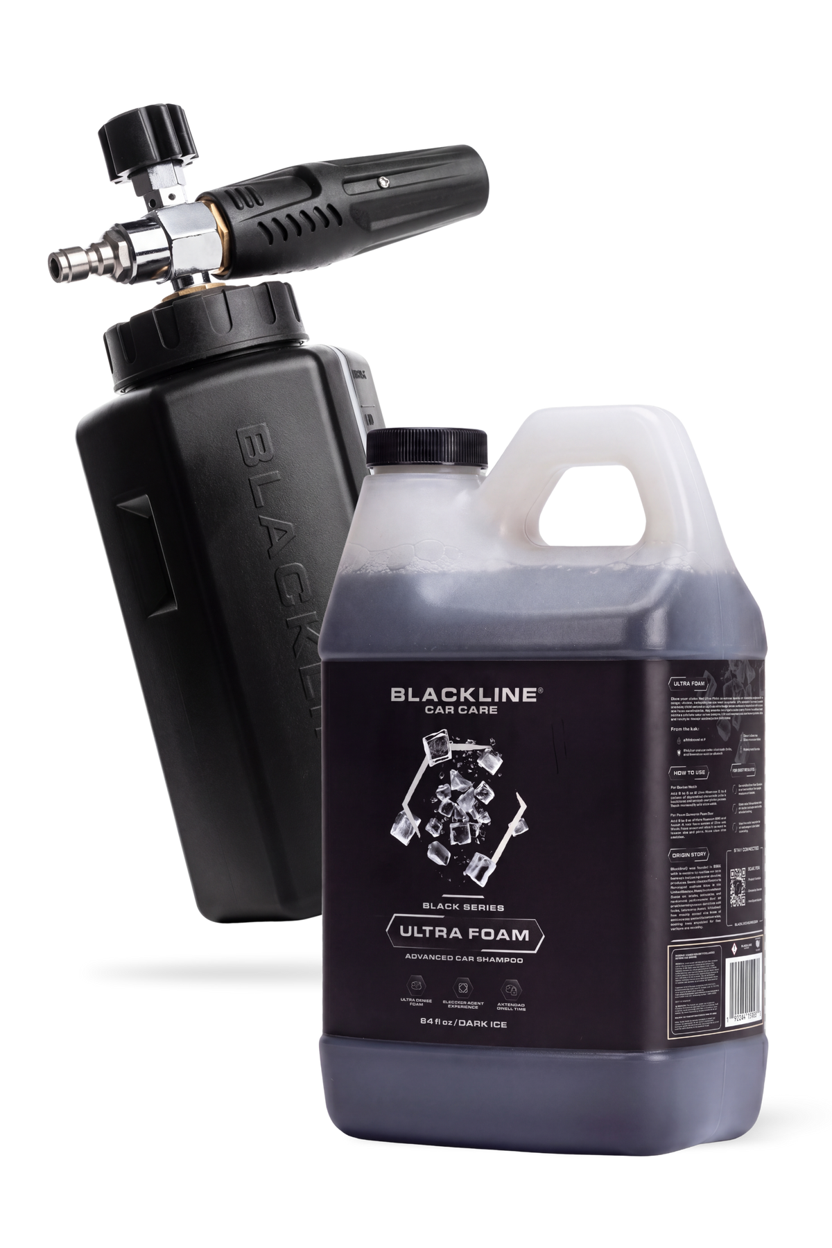 Blackline Foam Cannon Bundle with Dark Ice Ultra Foam 64oz and foam cannon