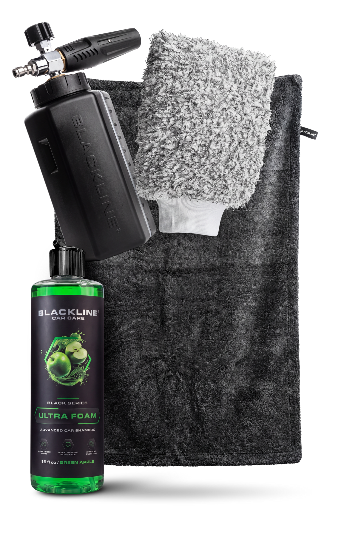 Blackline Foam Cannon Pro complete system with cannon and car soap bottles