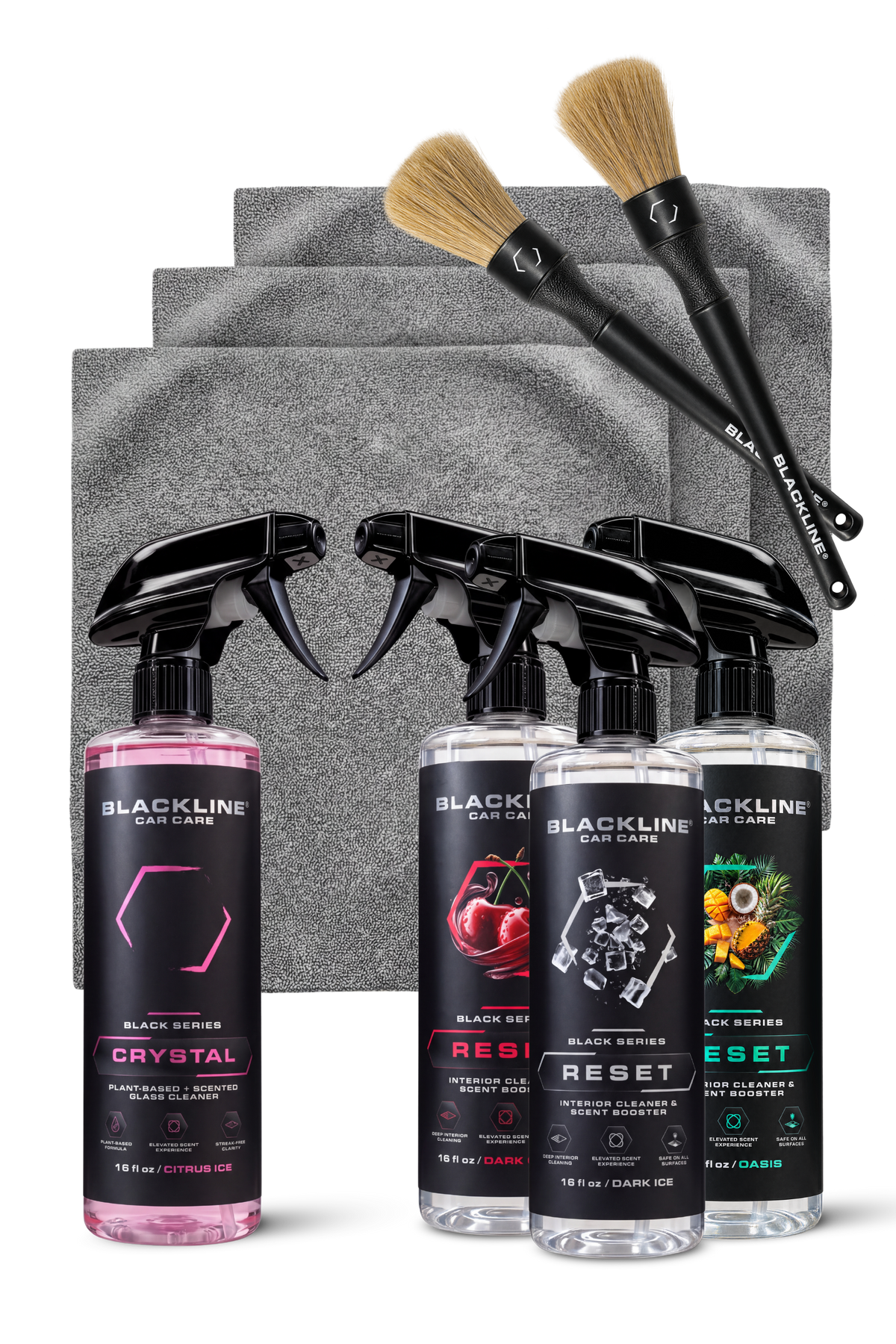 Blackline Ultimate Reset Kit, complete interior and exterior car detailing set.