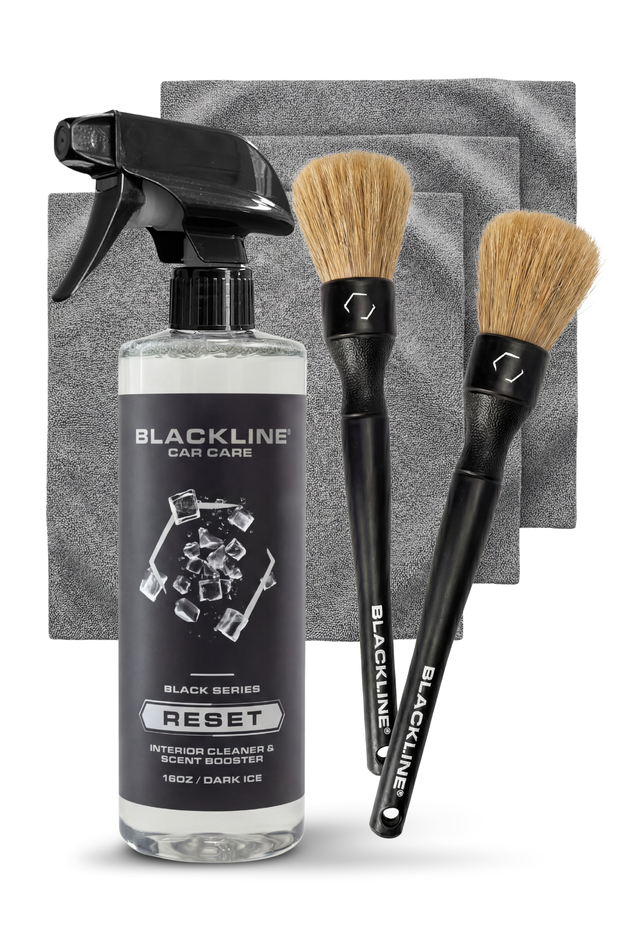 BLACKLINE® JUEGO DE CEPILLOS DE CERDA DE JABALÍ