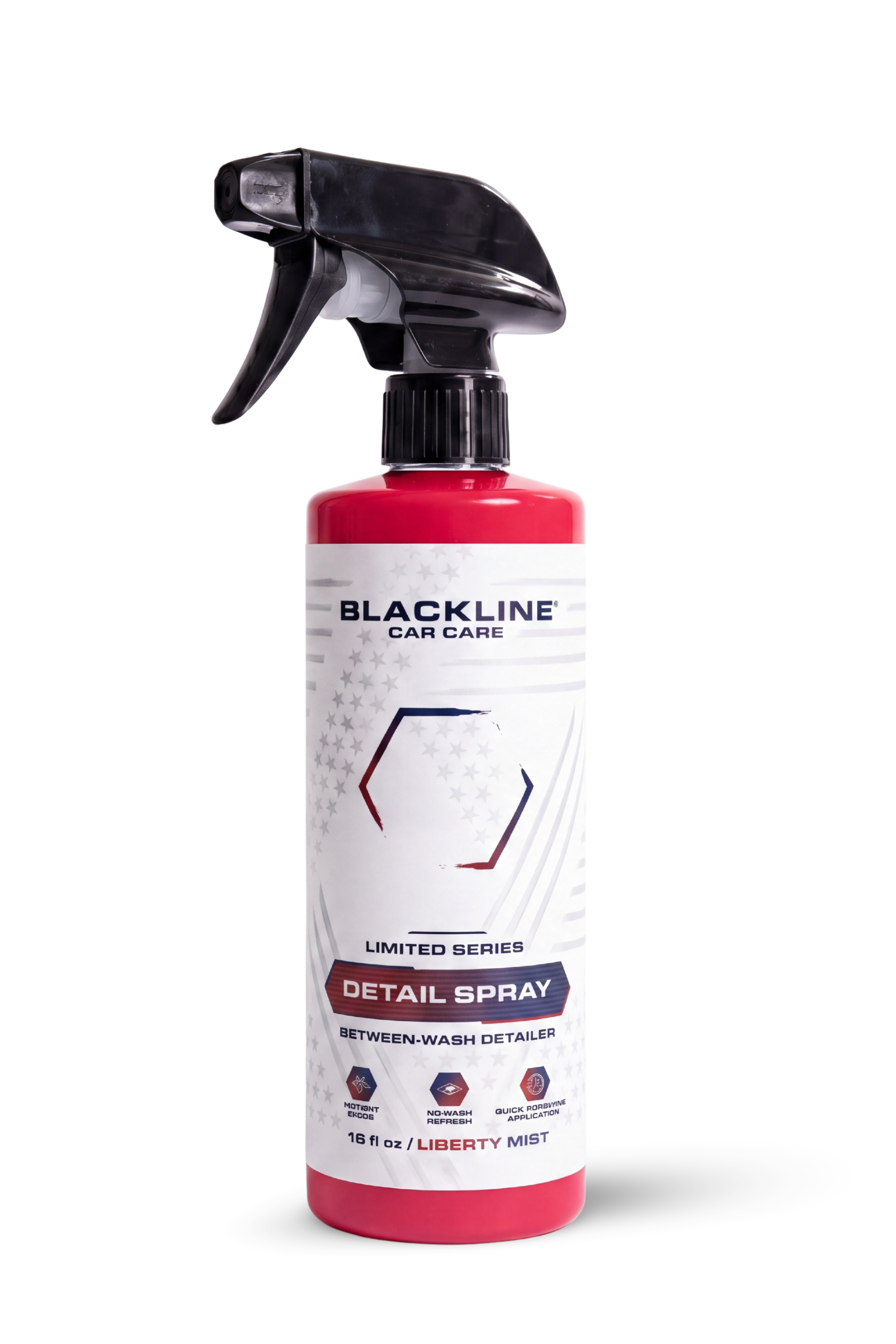 Blackline Limited Edition Liberty Mist Detail Spray 16oz bottle, standalone product shot.