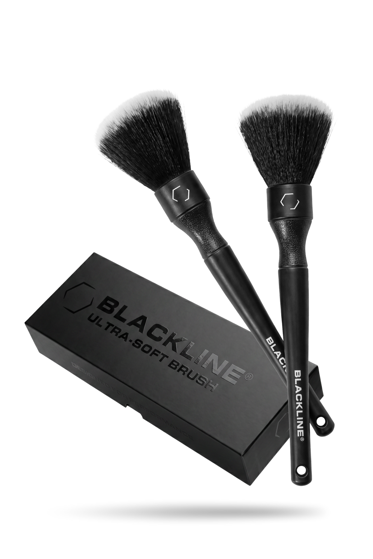 Blackline Ultra-Soft Detail Brush Set with fine delicate bristles for sensitive surfaces